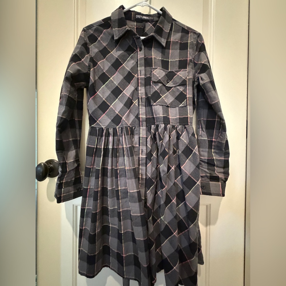 Disturbia Melody Check Skater Dress - Picture 5 of 6